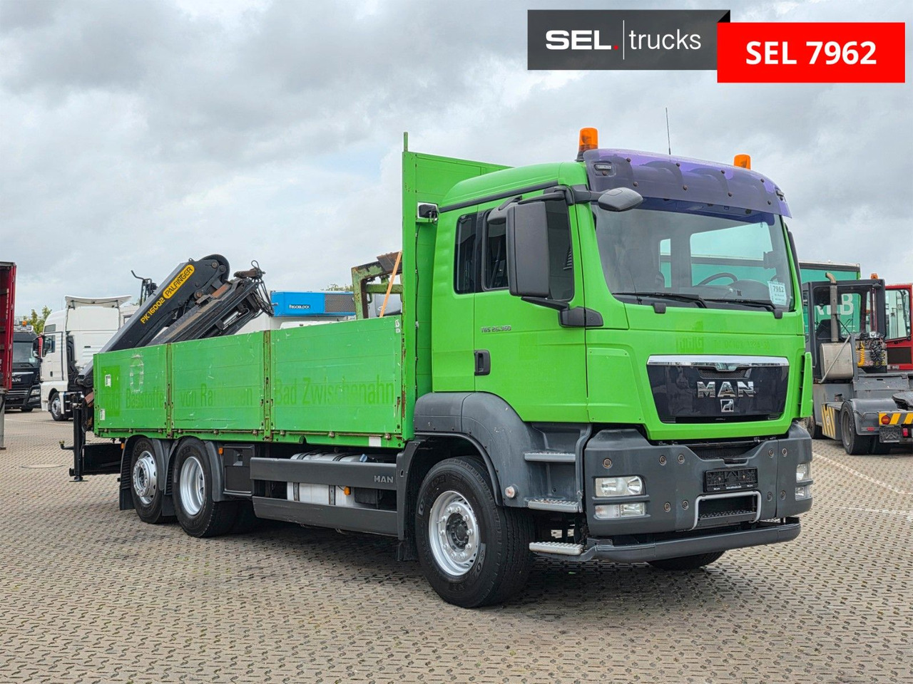 MAN TGS 26.360 6x2-2 BL/ Palfinger 16002 / Lenkachse - Kraanaga veoauto: pilt 3 MAN TGS 26.360 6x2-2 BL/ Palfinger 16002 / Lenkachse - Kraanaga veoauto: pilt 3