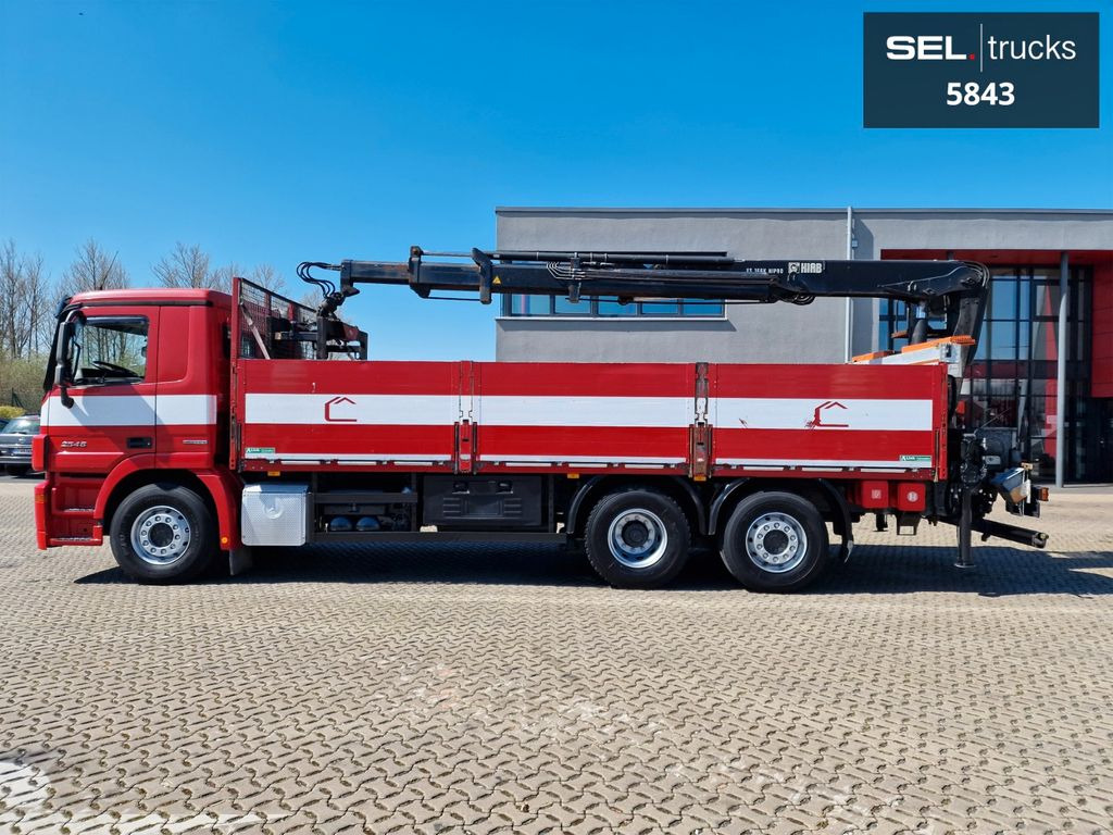 Kraanaga veoauto, Madelveok/ Platvormveok Mercedes-Benz Actros 2546 / HIAB 166K / ADC 4,1t / Lenkachse: pilt 8
