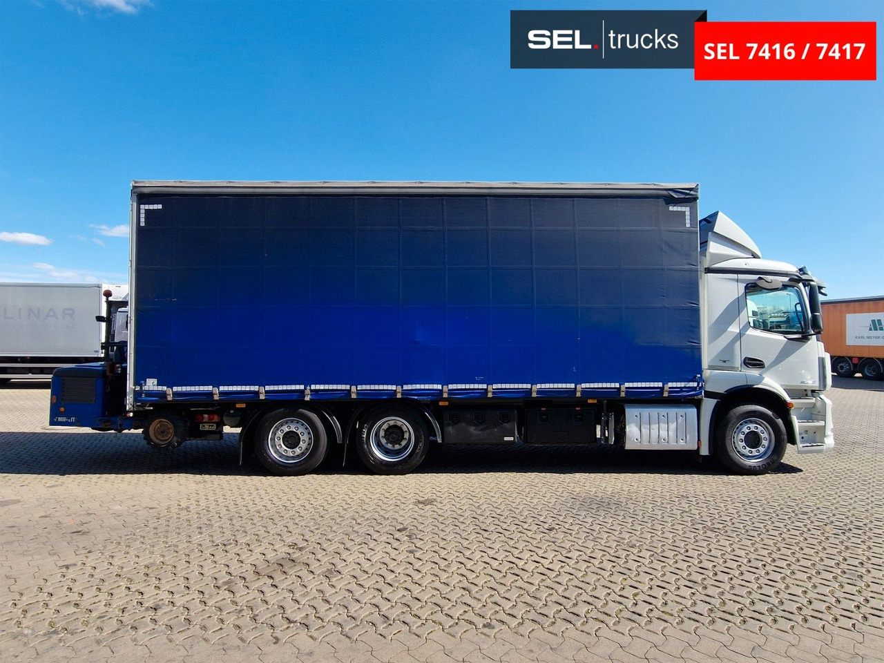 Mercedes-Benz Antos 2543 /Retarder / mit Stapler / Lenkachse - Tent veoauto: pilt 4 Mercedes-Benz Antos 2543 /Retarder / mit Stapler / Lenkachse - Tent veoauto: pilt 4