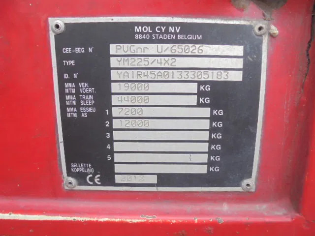 MOL YM 225/4X2 40 KM/H liising MOL YM 225/4X2 40 KM/H: pilt 19
