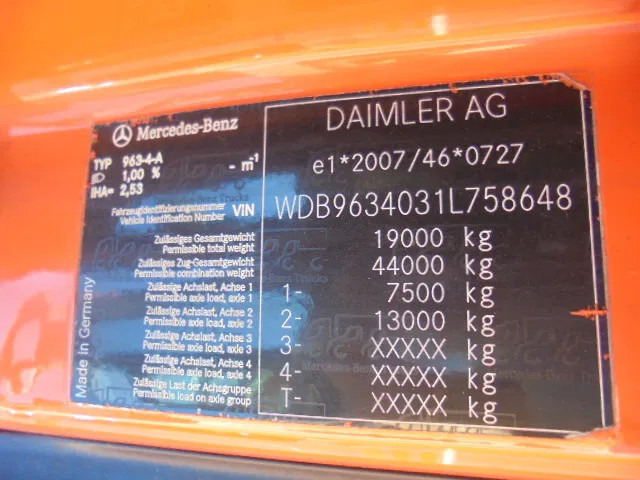 Sadulveok Mercedes-Benz Actros 1842 LS NL TRUCK: pilt 18