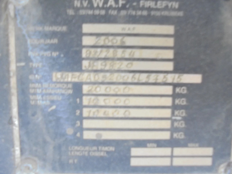 Platvormhaagis/ Madelhaagis WAF JF 9820: pilt 9