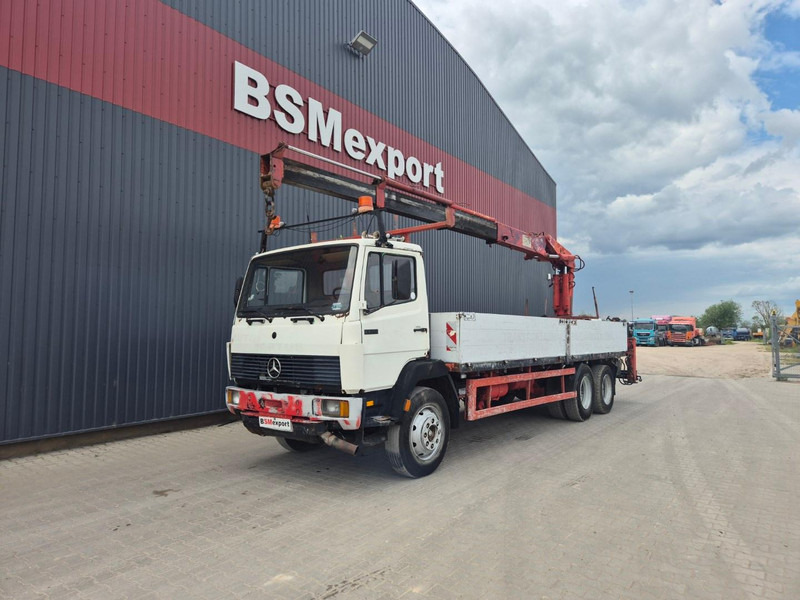 Mercedes-Benz 1320 + HMF 6.5 ton crane - Madelveok/ Platvormveok, Kraanaga veoauto: pilt 1 Mercedes-Benz 1320 + HMF 6.5 ton crane - Madelveok/ Platvormveok, Kraanaga veoauto: pilt 1