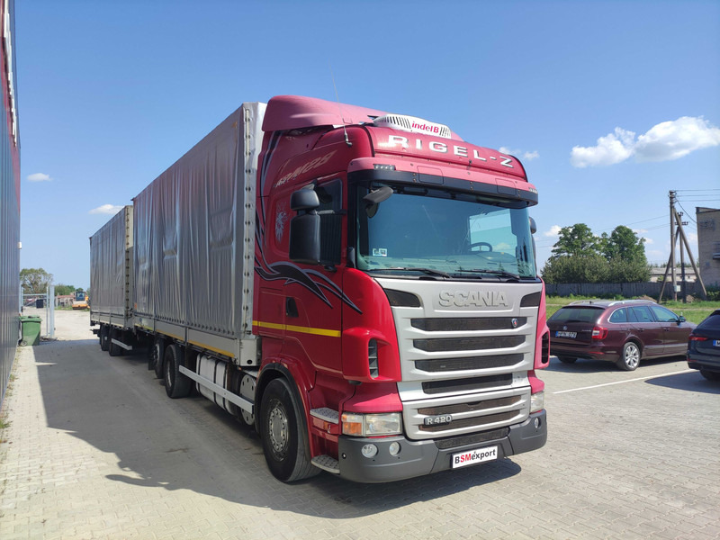 Scania R420 curtainsider truck + curtain side trailer - Tent veoauto: pilt 2 Scania R420 curtainsider truck + curtain side trailer - Tent veoauto: pilt 2