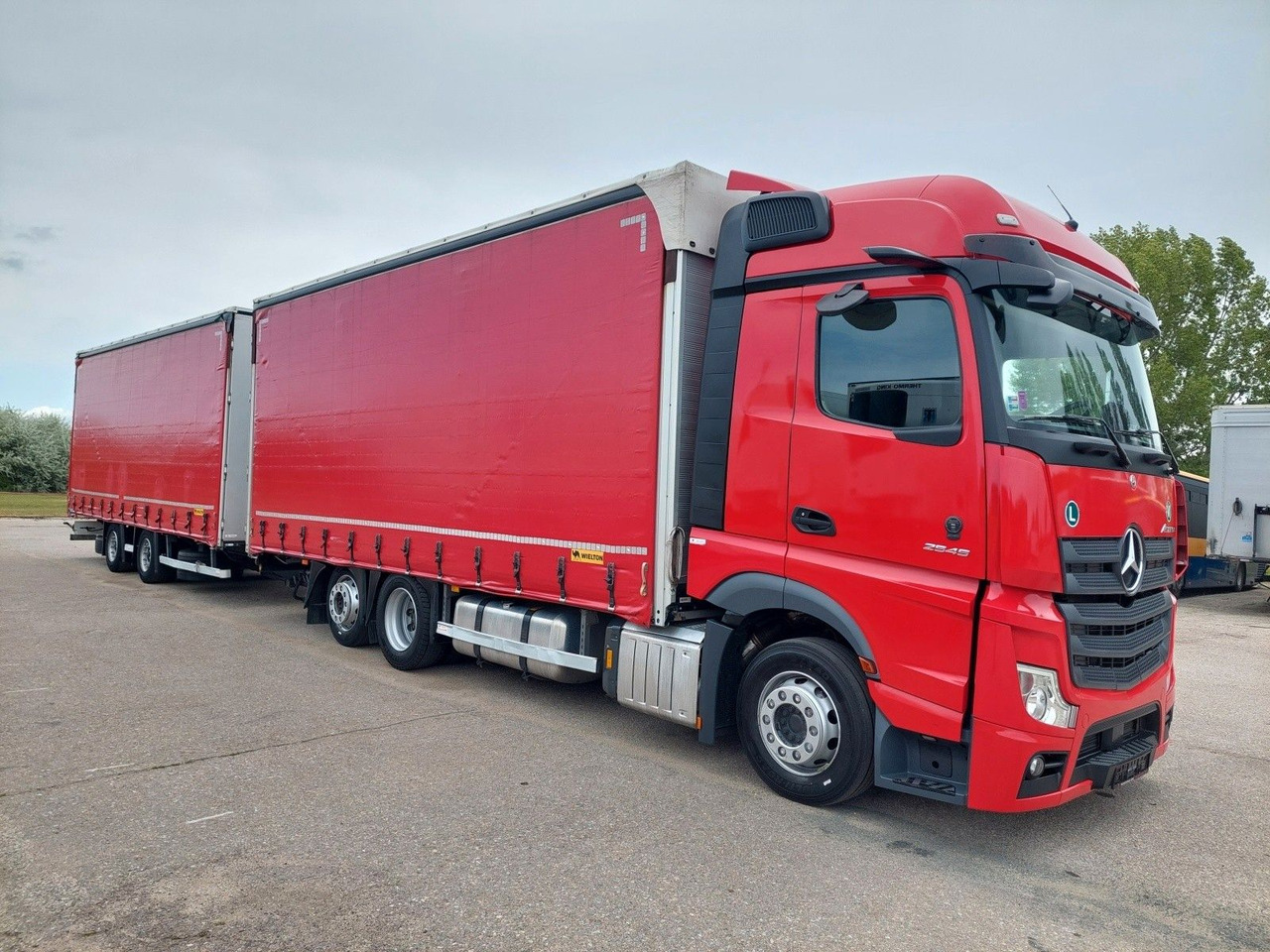 Mercedes-Benz Actros 2545 L/NR 6x2 + Wielton PC2K Durchbar - Tent veoauto: pilt 2 Mercedes-Benz Actros 2545 L/NR 6x2 + Wielton PC2K Durchbar - Tent veoauto: pilt 2