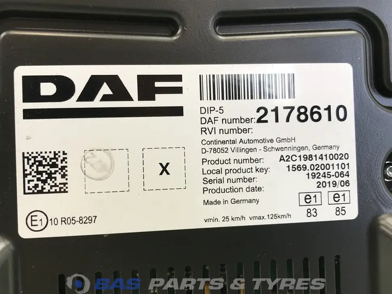 DAF CF Euro 6 - Armatuurlaud - Veoauto: pilt 3 DAF CF Euro 6 - Armatuurlaud - Veoauto: pilt 3