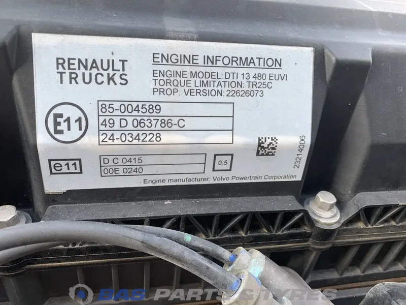 Renault T-Serie Motor Renault DTI13 480 K4 7485020846 - Mootor - Veoauto: pilt 5 Renault T-Serie Motor Renault DTI13 480 K4 7485020846 - Mootor - Veoauto: pilt 5