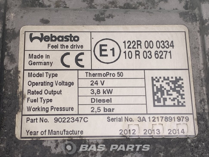 Webasto TP50 Standkachel A 001 830 31 20 - Soojendus/ Ventilatsioon - Veoauto: pilt 4 Webasto TP50 Standkachel A 001 830 31 20 - Soojendus/ Ventilatsioon - Veoauto: pilt 4