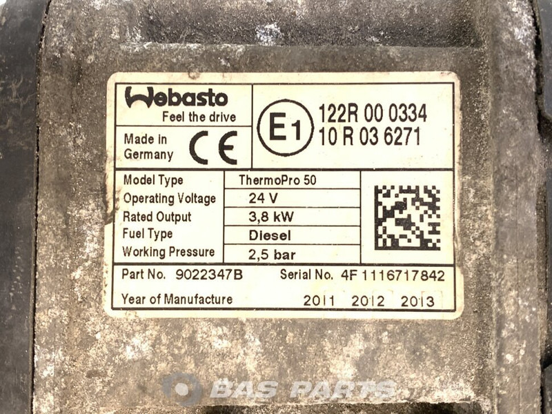 Webasto TP50 Standkachel A 001 830 31 20 - Soojendus/ Ventilatsioon - Veoauto: pilt 5 Webasto TP50 Standkachel A 001 830 31 20 - Soojendus/ Ventilatsioon - Veoauto: pilt 5