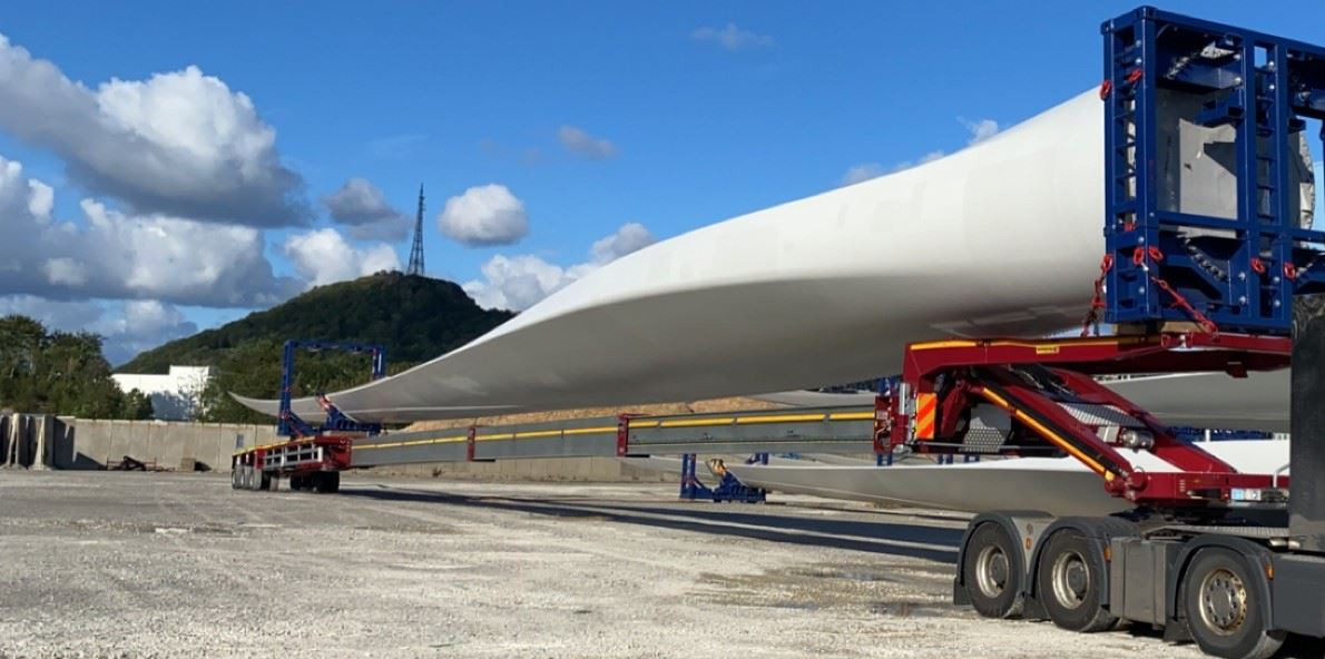 Faymonville F-S43-2GXX (Bladetrailer) - Madal platvormpoolhaagis: pilt 1 Faymonville F-S43-2GXX (Bladetrailer) - Madal platvormpoolhaagis: pilt 1