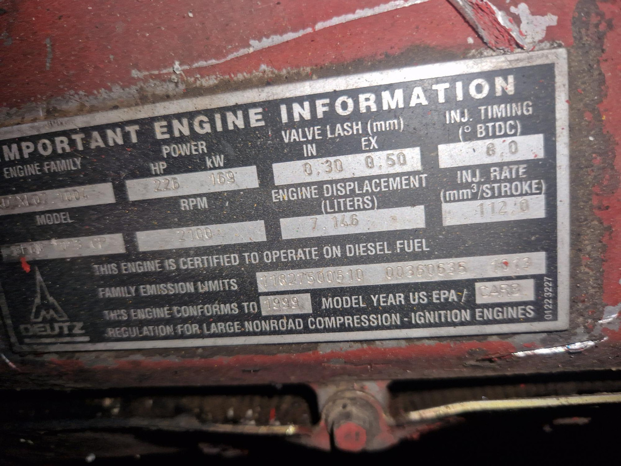 DEUTZ BF6M1013CP - Mootor - Ehitusmasinad: pilt 2 DEUTZ BF6M1013CP - Mootor - Ehitusmasinad: pilt 2