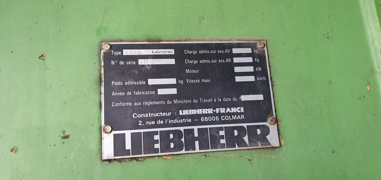 LIEBHERR R912LI  - Lintekskavaator: pilt 2 LIEBHERR R912LI  - Lintekskavaator: pilt 2