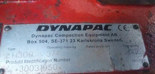 Ubijarka Dynapac LH 300 2006 - Vibraatorplaat: pilt 4 Ubijarka Dynapac LH 300 2006 - Vibraatorplaat: pilt 4