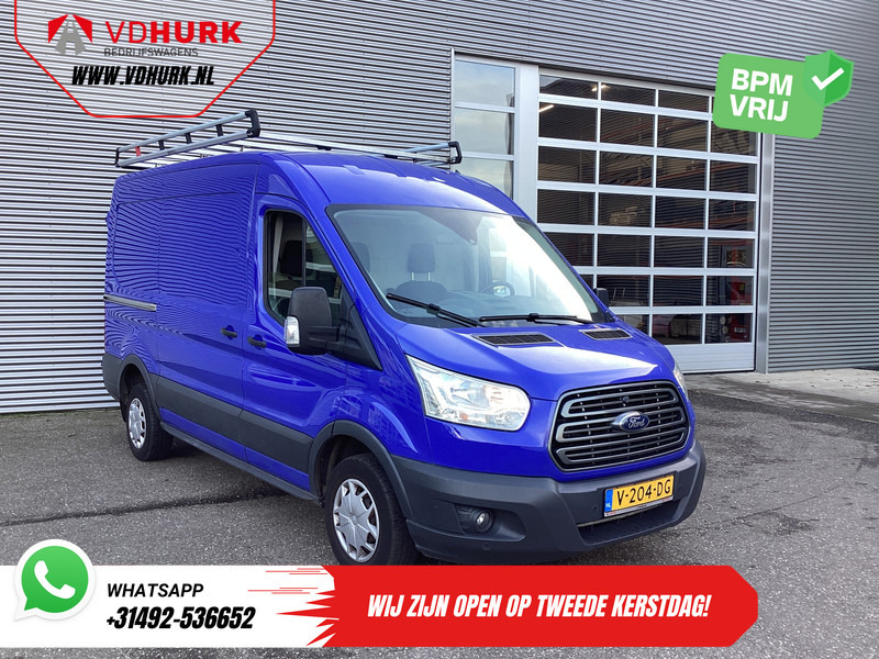 Ford Transit 2.0 TDCI 130 pk L2H2 Trend NL Auto/ 2xSchuifdeur/ Imperaal + Ladder/ Inrichting/ Cruise/ Camera/ Trekhaak/ PDC/ Airco - Väike kaubik: pilt 1 Ford Transit 2.0 TDCI 130 pk L2H2 Trend NL Auto/ 2xSchuifdeur/ Imperaal + Ladder/ Inrichting/ Cruise/ Camera/ Trekhaak/ PDC/ Airco - Väike kaubik: pilt 1