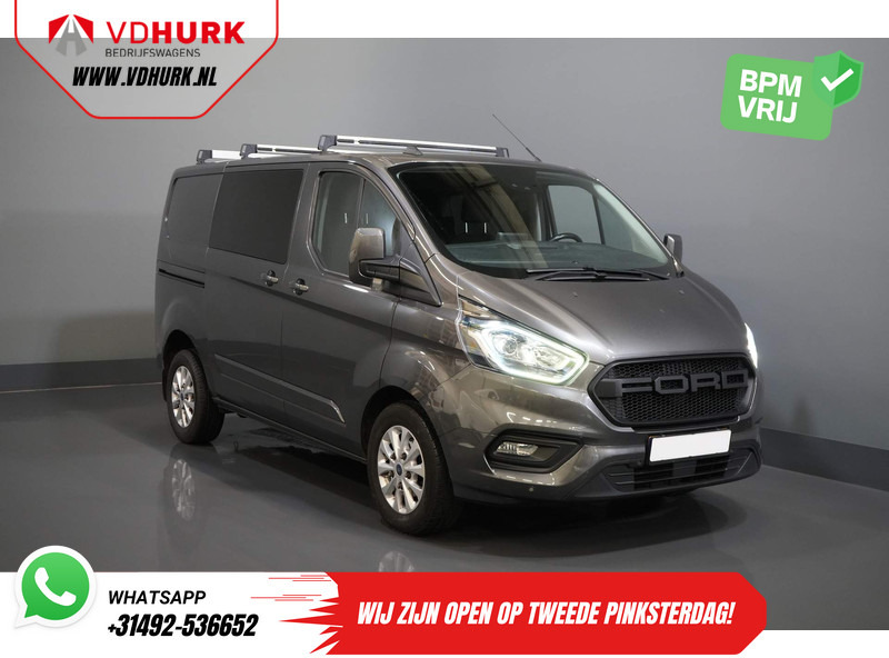 Ford Transit Custom 2.0 TDCI 130 pk Aut. DC Dubbel Cabine Limited 2x Schuifdeur/ CarPlay/ Stoelverw./ Cruise/ LMV/ Navi/ Cruise/ PDC - Väike kaubik: pilt 1 Ford Transit Custom 2.0 TDCI 130 pk Aut. DC Dubbel Cabine Limited 2x Schuifdeur/ CarPlay/ Stoelverw./ Cruise/ LMV/ Navi/ Cruise/ PDC - Väike kaubik: pilt 1