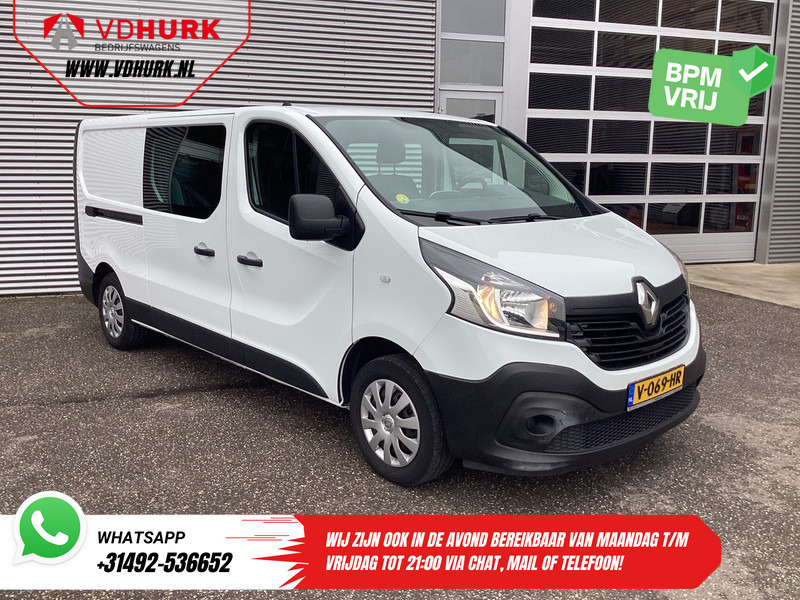 Renault Trafic 1.6 dCi 125 pk L2 DC Dubbel Cabine BPM VRIJ NL Auto/ Camera/ Cruise/ Navi/ Airco/ Trekhaak - Väike kaubik, Meeskonnaauto: pilt 1 Renault Trafic 1.6 dCi 125 pk L2 DC Dubbel Cabine BPM VRIJ NL Auto/ Camera/ Cruise/ Navi/ Airco/ Trekhaak - Väike kaubik, Meeskonnaauto: pilt 1
