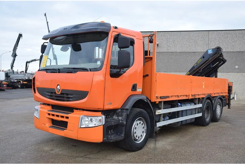 Renault Premium 410 - Madelveok/ Platvormveok, Kraanaga veoauto: pilt 2 Renault Premium 410 - Madelveok/ Platvormveok, Kraanaga veoauto: pilt 2