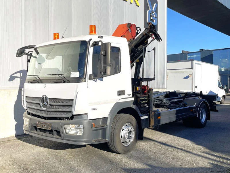 Mercedes-Benz Atego 1621 *Palfinger kraan*Containersysteem*luchtvering achteras*bluetooth - Konkstõstukiga veoauto, Kraanaga veoauto: pilt 1 Mercedes-Benz Atego 1621 *Palfinger kraan*Containersysteem*luchtvering achteras*bluetooth - Konkstõstukiga veoauto, Kraanaga veoauto: pilt 1