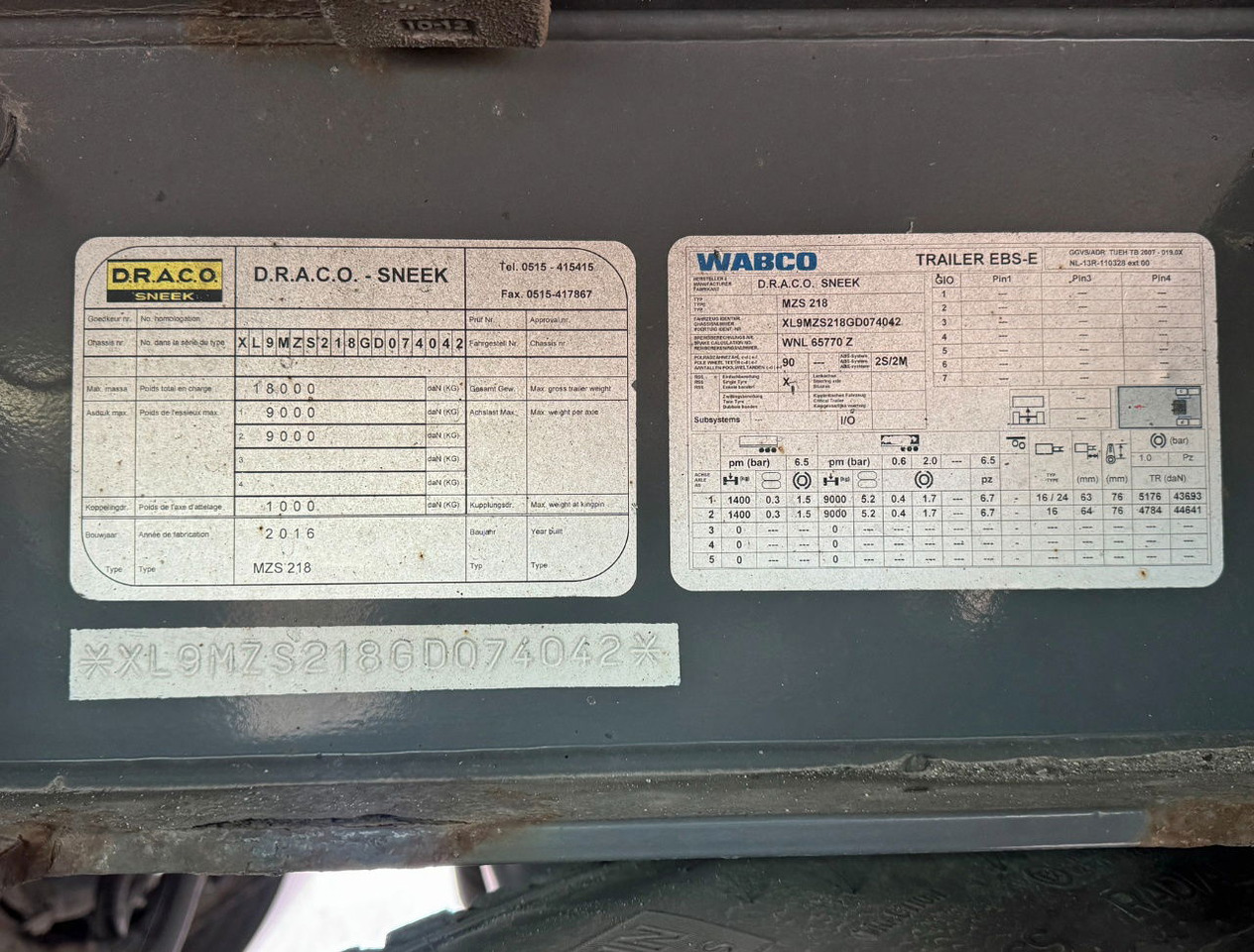 Furgoonjärelhaagis DRACO MZS 218 Wipkar 750 x 250 x 290 CM Inside Tail Lift 2021 TRS Iceland TOP Condition NL Trailertrailer: pilt 19 Furgoonjärelhaagis DRACO MZS 218 Wipkar 750 x 250 x 290 CM Inside Tail Lift 2021 TRS Iceland TOP Condition NL Trailertrailer: pilt 19