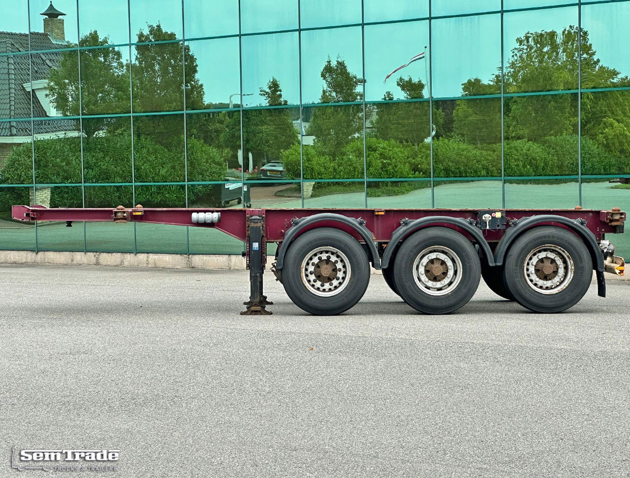 Krone SD 27 BPW Axles Lift Axle Disc Brakes Belgium-Trailer - Konteinerveduk/ Tõstukiga poolhaagis: pilt 2 Krone SD 27 BPW Axles Lift Axle Disc Brakes Belgium-Trailer - Konteinerveduk/ Tõstukiga poolhaagis: pilt 2