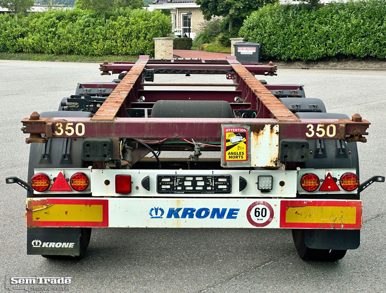 Krone SD 27 BPW Axles Lift Axle Disc Brakes Belgium-Trailer - Konteinerveduk/ Tõstukiga poolhaagis: pilt 4 Krone SD 27 BPW Axles Lift Axle Disc Brakes Belgium-Trailer - Konteinerveduk/ Tõstukiga poolhaagis: pilt 4