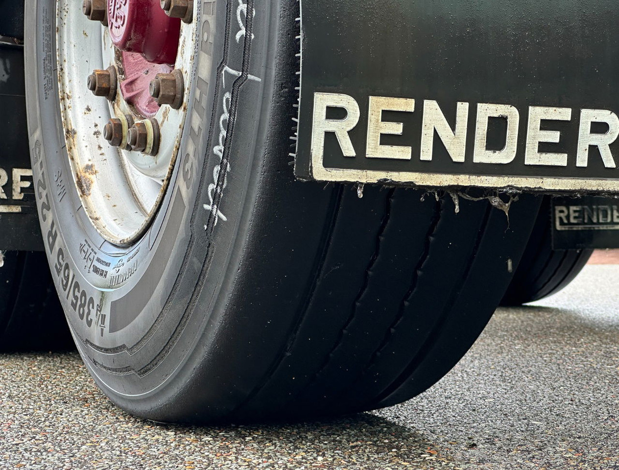 Konteinerveduk/ Tõstukiga poolhaagis Renders ROC 12.27 CC Back Slider Lift Axle Disc Brakes Belgium-Trailer 2 Pieces: pilt 13