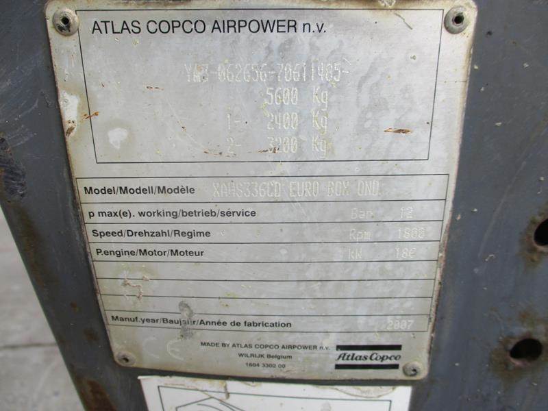 Õhukompressor Atlas-Copco XAHS 336 CD: pilt 10