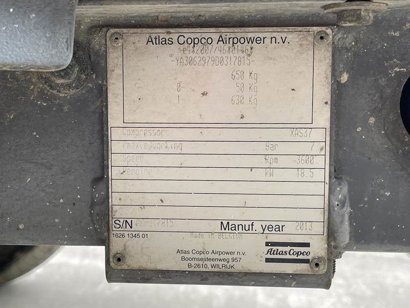 Atlas-Copco XAS 37 KD - Õhukompressor: pilt 5 Atlas-Copco XAS 37 KD - Õhukompressor: pilt 5