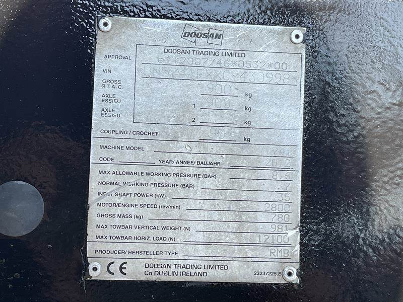Doosan 7 / 41 - N - Õhukompressor: pilt 4 Doosan 7 / 41 - N - Õhukompressor: pilt 4