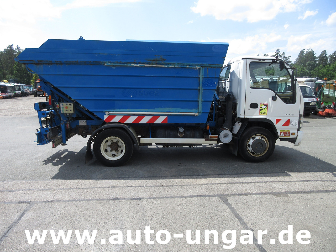 Prügiauto ISUZU NQR Smoother Q75 Y07 Müllwagen 8m³ TECNO 7.500kg Kipper Presse Lifter: pilt 7