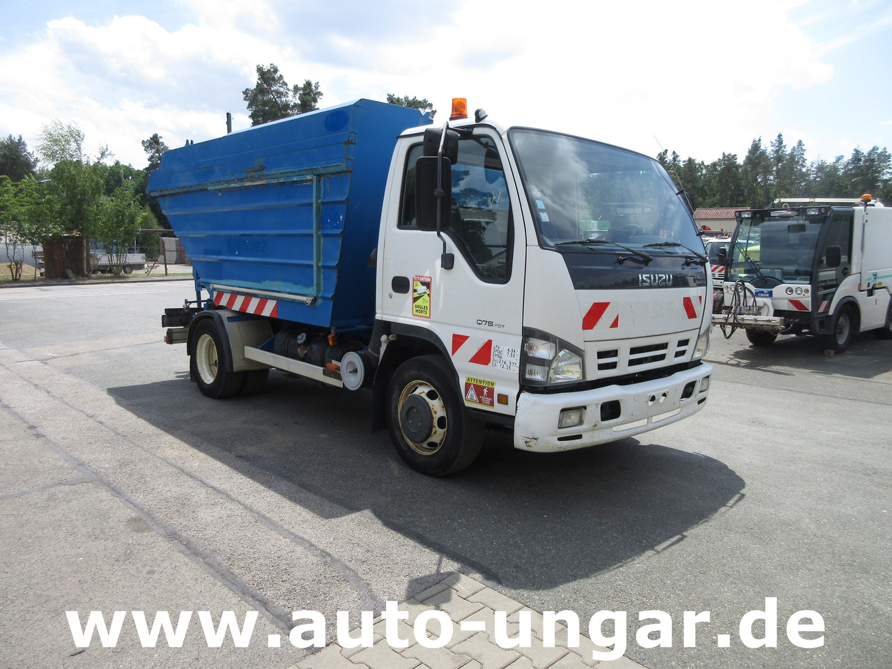 ISUZU NQR Smoother Q75 Y07 Müllwagen 8m³ TECNO 7.500kg Kipper Presse Lifter - Prügiauto: pilt 1 ISUZU NQR Smoother Q75 Y07 Müllwagen 8m³ TECNO 7.500kg Kipper Presse Lifter - Prügiauto: pilt 1