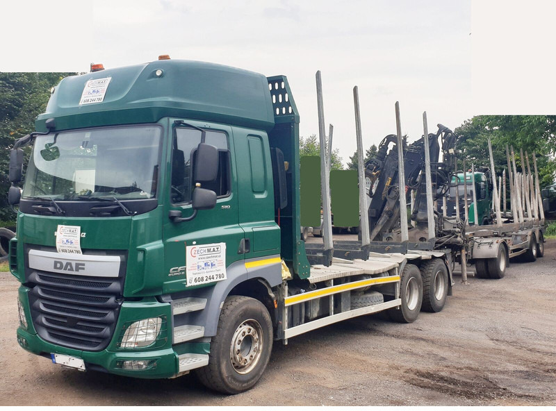DAF 6x4 CF510 33/26t +HIAB Loglift 135 ZT94 +Umikov PP3 - Metsaveok, Kraanaga veoauto: pilt 5 DAF 6x4 CF510 33/26t +HIAB Loglift 135 ZT94 +Umikov PP3 - Metsaveok, Kraanaga veoauto: pilt 5