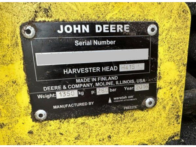 John Deere 1470E 6W +(2016) H415 - Metsakoristaja: pilt 5 John Deere 1470E 6W +(2016) H415 - Metsakoristaja: pilt 5