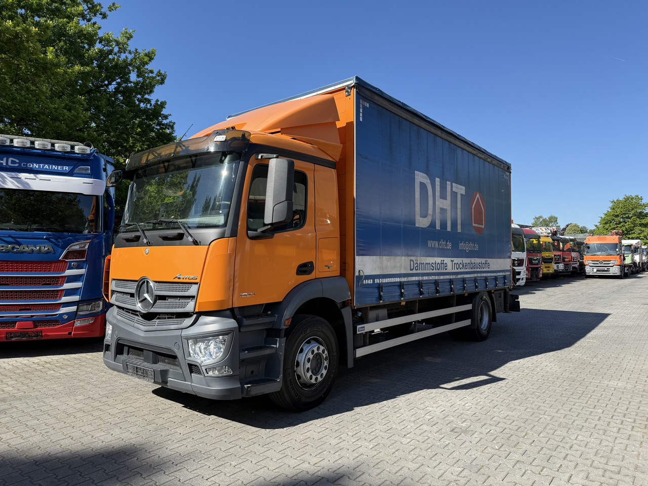 Mercedes-Benz Actros 1827 Kran Palfinger PK 9002 - Tent veoauto, Kraanaga veoauto: pilt 1 Mercedes-Benz Actros 1827 Kran Palfinger PK 9002 - Tent veoauto, Kraanaga veoauto: pilt 1