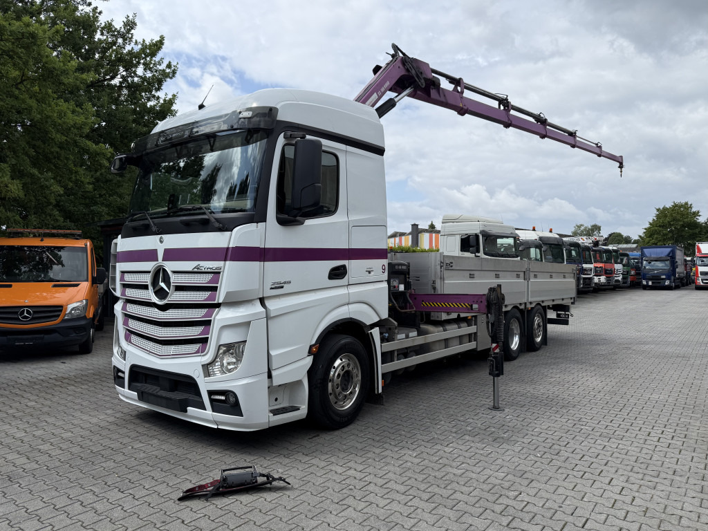 Mercedes-Benz Actros 2545 6X2 HIAB 166 bis 19 Meter - Madelveok/ Platvormveok, Kraanaga veoauto: pilt 1 Mercedes-Benz Actros 2545 6X2 HIAB 166 bis 19 Meter - Madelveok/ Platvormveok, Kraanaga veoauto: pilt 1