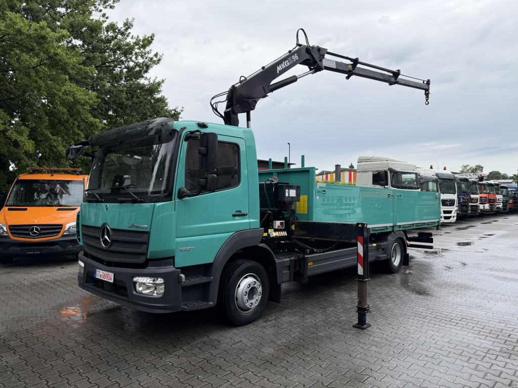 Mercedes-Benz Atego 1227 Kran MKG 96 - Madelveok/ Platvormveok, Kraanaga veoauto: pilt 1 Mercedes-Benz Atego 1227 Kran MKG 96 - Madelveok/ Platvormveok, Kraanaga veoauto: pilt 1