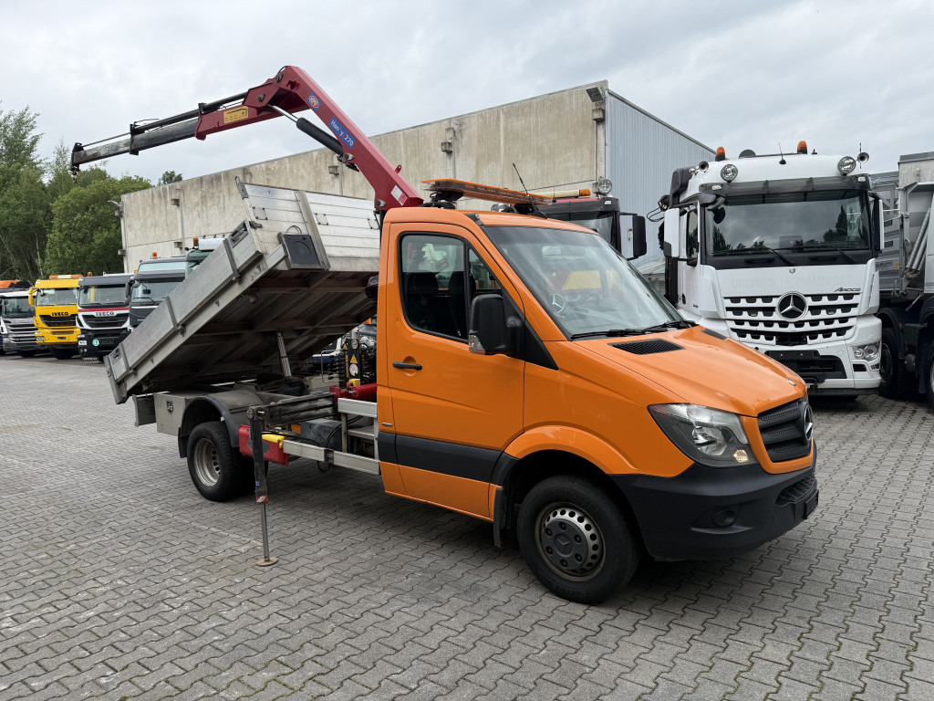 Mercedes-Benz Sprinter 516 Kipper mit Kran HMF 270 - Tarbesõiduk kallur: pilt 2 Mercedes-Benz Sprinter 516 Kipper mit Kran HMF 270 - Tarbesõiduk kallur: pilt 2