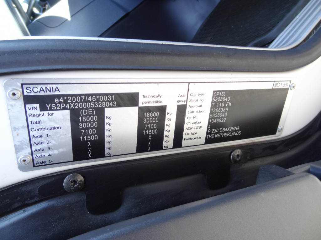 Scania P230 4X2 Kran Atlas 92.2 A2 - Madelveok/ Platvormveok, Kraanaga veoauto: pilt 4 Scania P230 4X2 Kran Atlas 92.2 A2 - Madelveok/ Platvormveok, Kraanaga veoauto: pilt 4