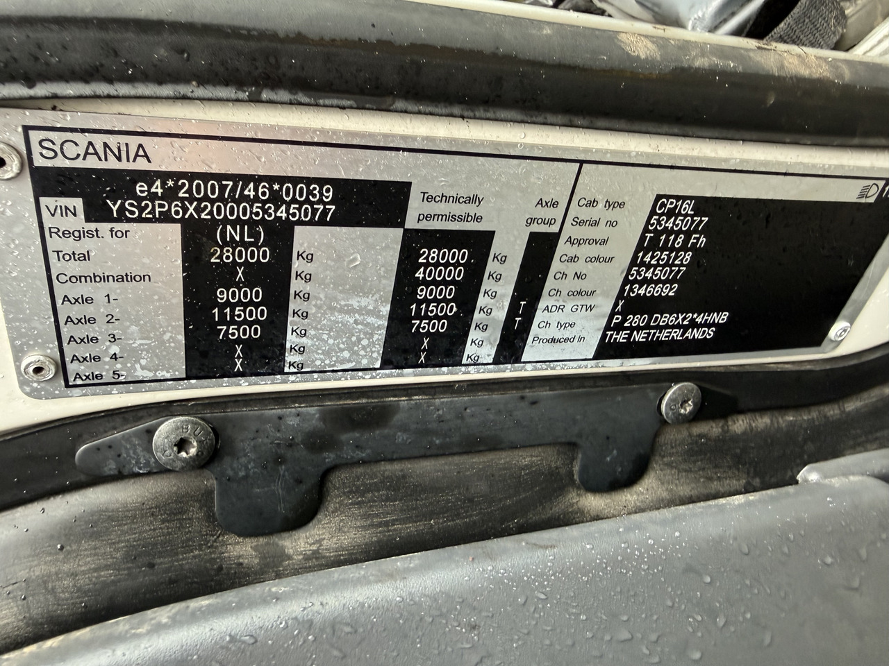 Scania P280 6X2*4 - Kabiinišassiiga veoauto: pilt 3 Scania P280 6X2*4 - Kabiinišassiiga veoauto: pilt 3