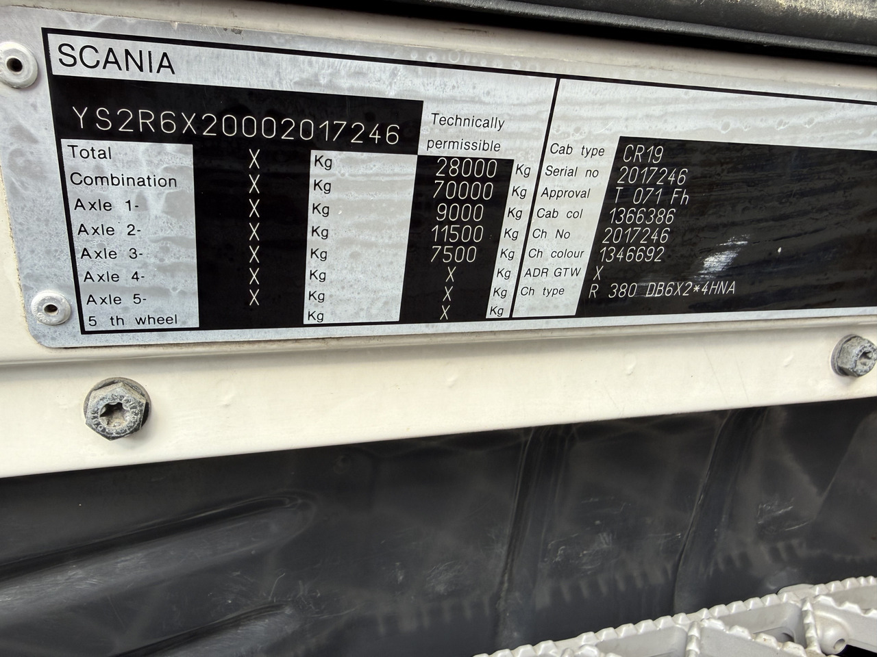 Scania R380 6X2*4 Kipper mit Kran HIAB 220 - Kallurauto, Kraanaga veoauto: pilt 5 Scania R380 6X2*4 Kipper mit Kran HIAB 220 - Kallurauto, Kraanaga veoauto: pilt 5