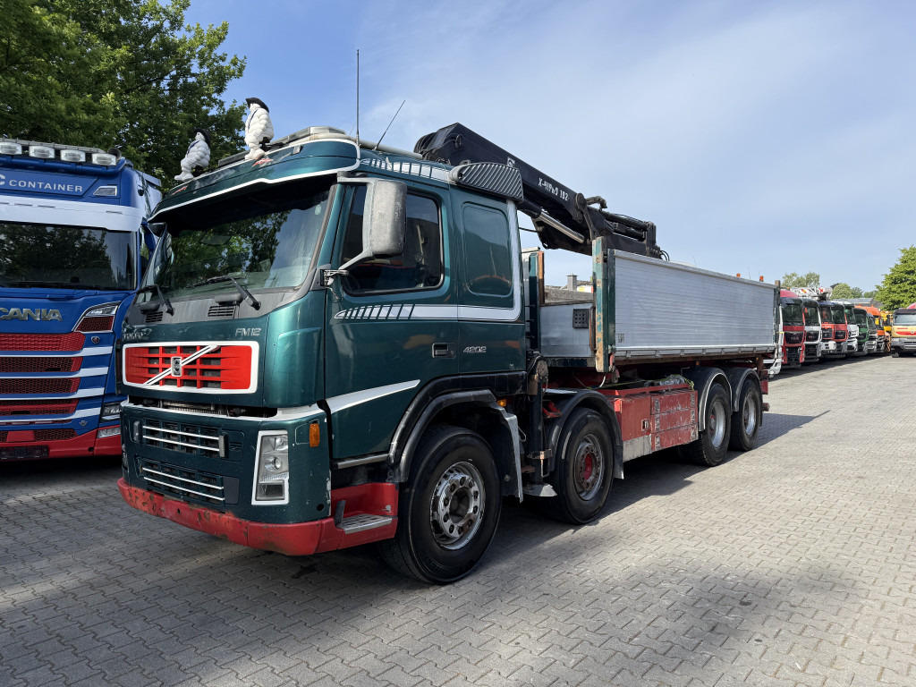 Volvo FM12 420 8X4 Kipper Kran Hiab 192-4 - Kraanaga veoauto, Kallurauto: pilt 1 Volvo FM12 420 8X4 Kipper Kran Hiab 192-4 - Kraanaga veoauto, Kallurauto: pilt 1