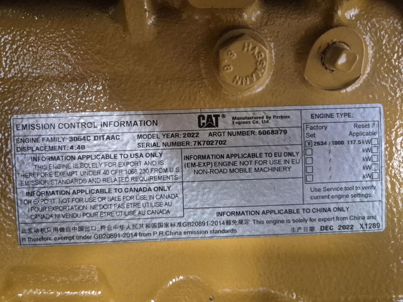 Caterpillar 3054C DITAAC Engine + Radiator - Mootor - Tööstusmasin: pilt 2 Caterpillar 3054C DITAAC Engine + Radiator - Mootor - Tööstusmasin: pilt 2