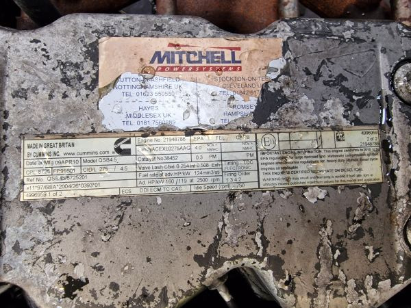 Cummins QSB4.5 CPL 8725 Engine (Plant) - Mootor - Ehitusmasinad: pilt 2 Cummins QSB4.5 CPL 8725 Engine (Plant) - Mootor - Ehitusmasinad: pilt 2