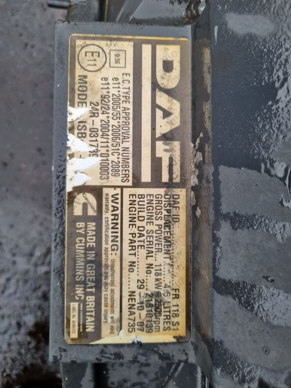 DAF FR118S1 Engine (Truck) - Mootor - Veoauto: pilt 2 DAF FR118S1 Engine (Truck) - Mootor - Veoauto: pilt 2