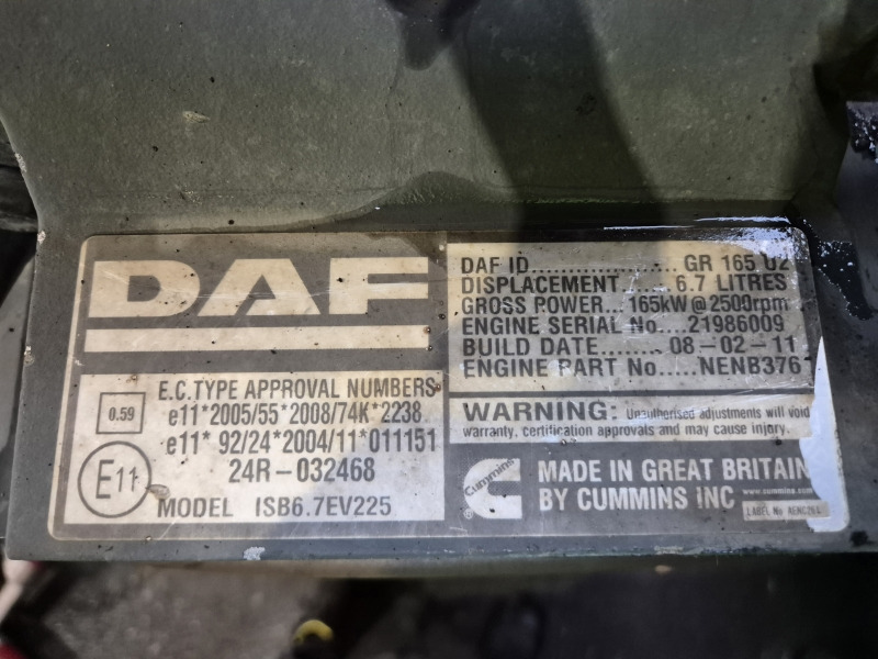 DAF GR165U2 EUR5 Engine (Truck) - Mootor - Veoauto: pilt 2 DAF GR165U2 EUR5 Engine (Truck) - Mootor - Veoauto: pilt 2