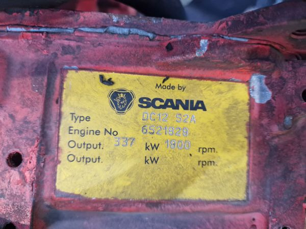 Scania DC12 52A Engine (Industrial) - Mootor - Tööstusmasin: pilt 2 Scania DC12 52A Engine (Industrial) - Mootor - Tööstusmasin: pilt 2