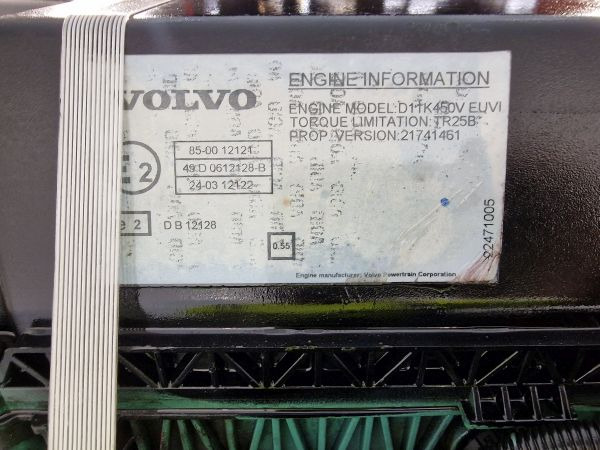 Mootor - Veoauto Volvo D11K450V EUVI Engine (Truck): pilt 12