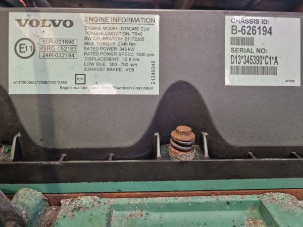 Volvo D13C460 EUV Engine (Truck) - Mootor - Veoauto: pilt 2 Volvo D13C460 EUV Engine (Truck) - Mootor - Veoauto: pilt 2
