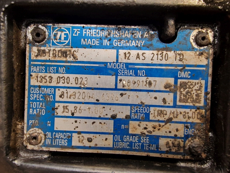 ZF MAN Astronic 12AS2130TD Gearbox - Käigukast: pilt 2 ZF MAN Astronic 12AS2130TD Gearbox - Käigukast: pilt 2