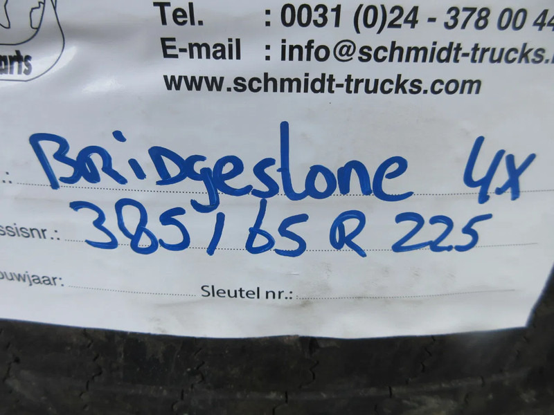 Bridgestone 385 / 65 R 22.5 OPLEGGER BANDEN MET STAAL WIEL - Rehv - Veoauto: pilt 5 Bridgestone 385 / 65 R 22.5 OPLEGGER BANDEN MET STAAL WIEL - Rehv - Veoauto: pilt 5